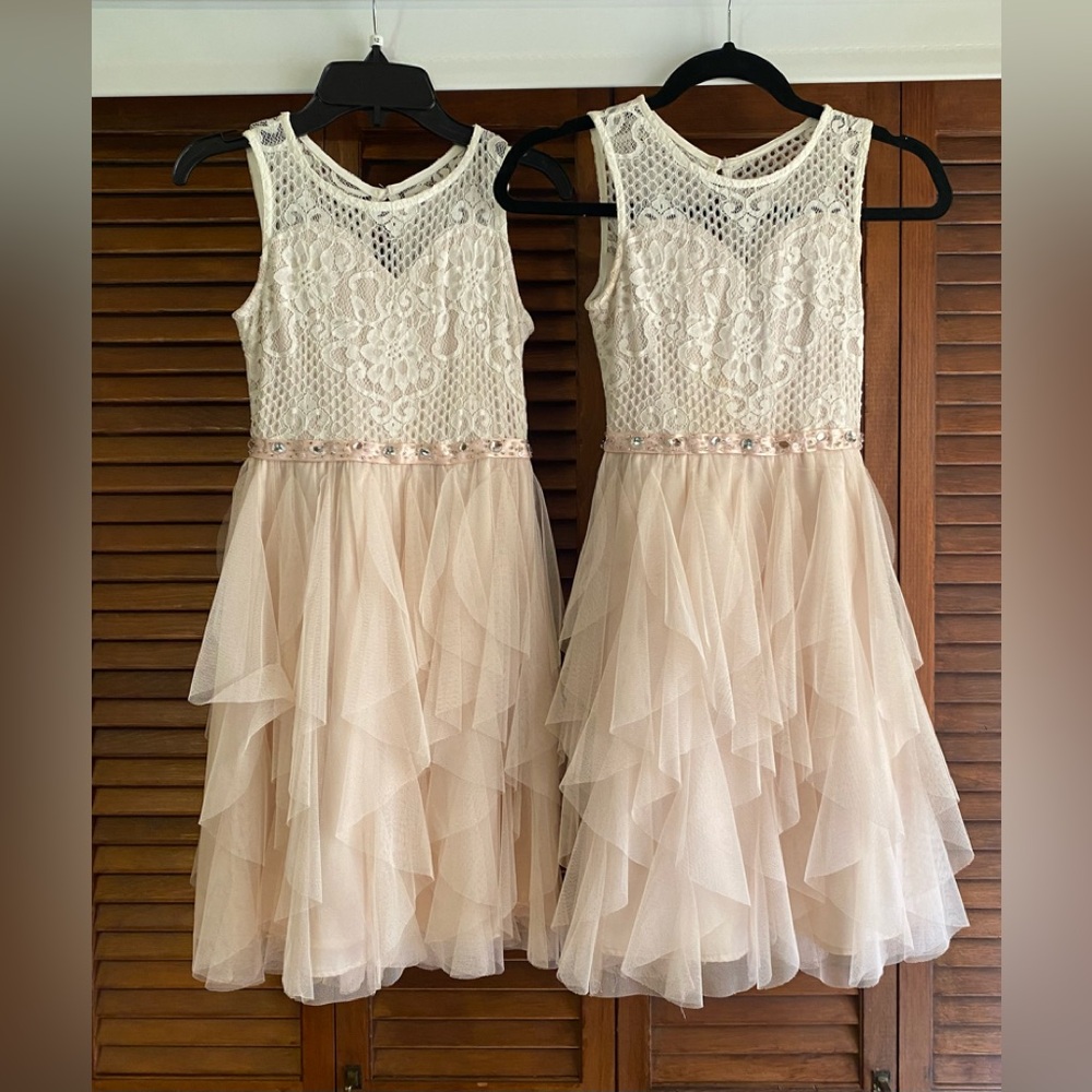 Lot of Two Bundle Rare Edition Dresses Flower Girl Size 12
